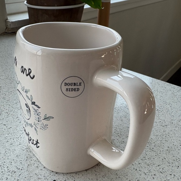 DUAL SIDED Rae Dunn YOU ARE PAWFECT white NWT ceramic 16 ounce A - Picture 6 of 8